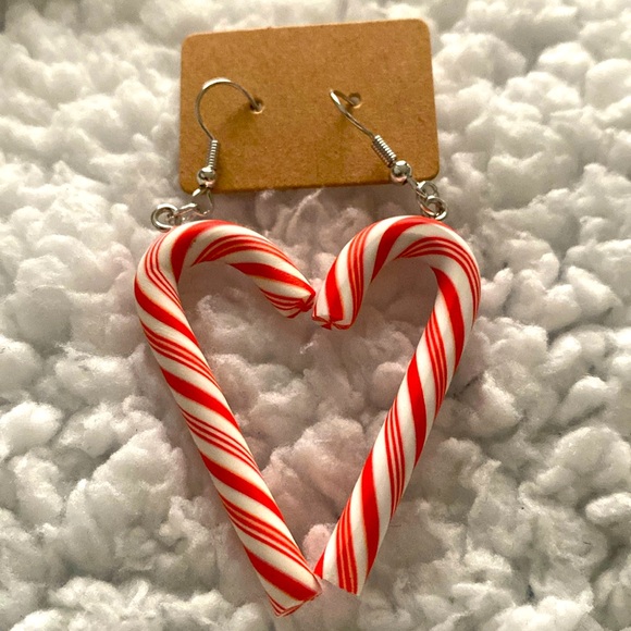 Candy Cane Earrings - Picture 2 of 2